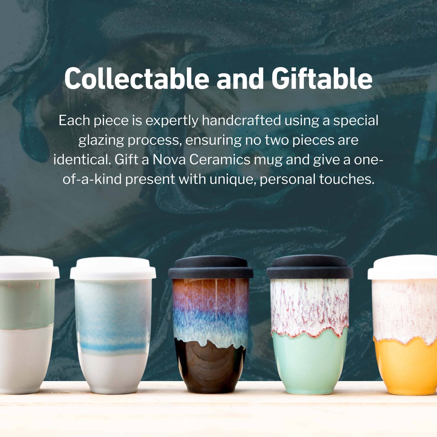 Jupiter Ceramic Travel Mug – 12oz with Lid & Sleeve
