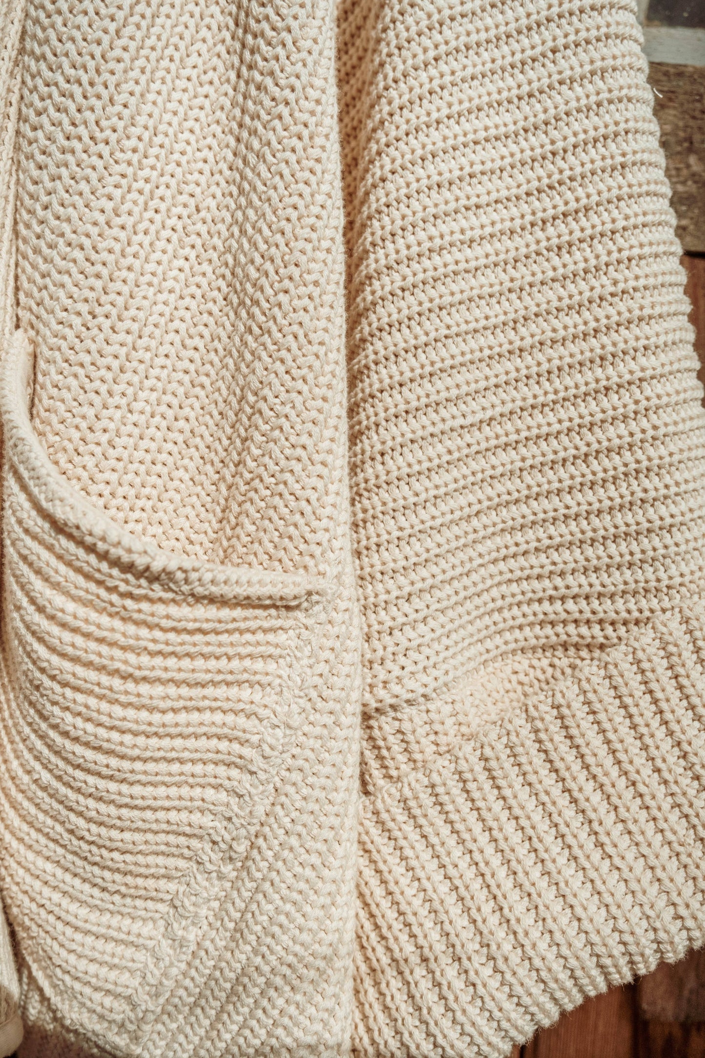 Bohemian Oversized Cardigan Sweater - 100% Organic Cotton