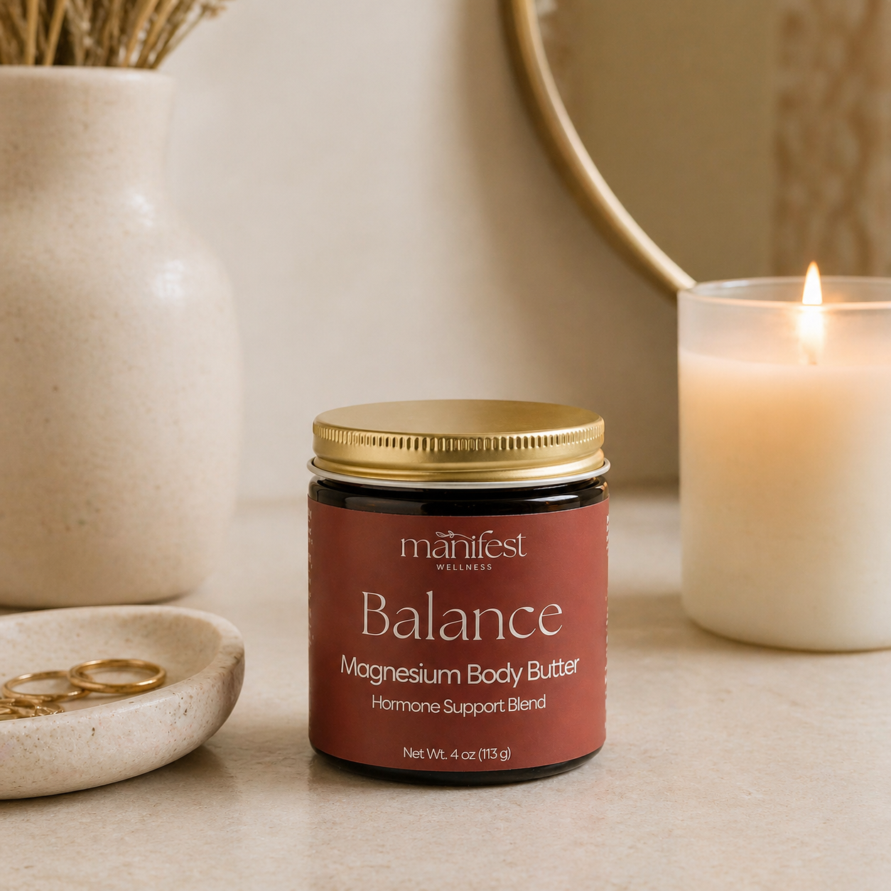 Magnesium Balance Butter Infused with Wild Yam + Motherwort