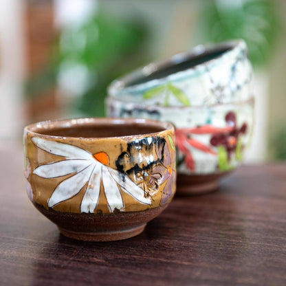 Artist Choice Floral Tea Bowl/Cup/Snack Bowl