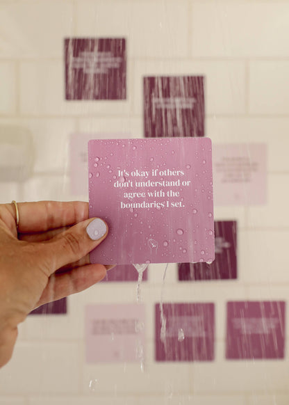 Shower Affirmation™  Boundaries Cards