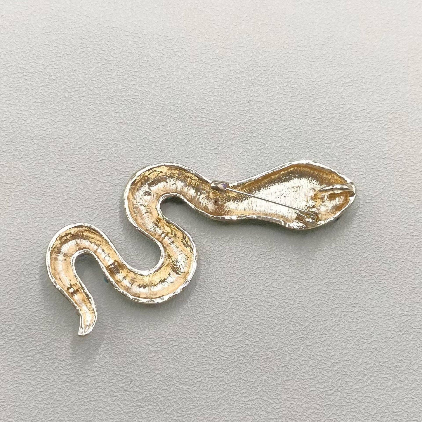 Multi-Style Inlaid Rhinestone Enamel Snake Brooch