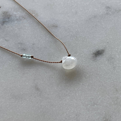 New Beginnings Moonstone and Apatite Necklace