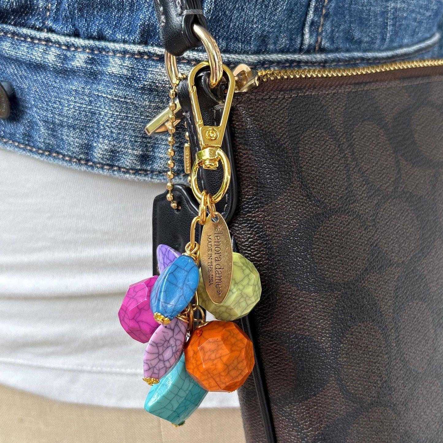 Color Burst Bag Charm