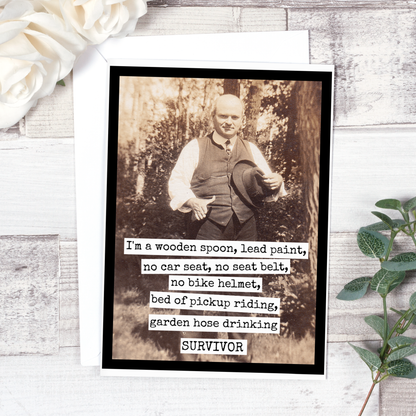 I'm A Wooden Spoon, Lead Paint - Birthday Card