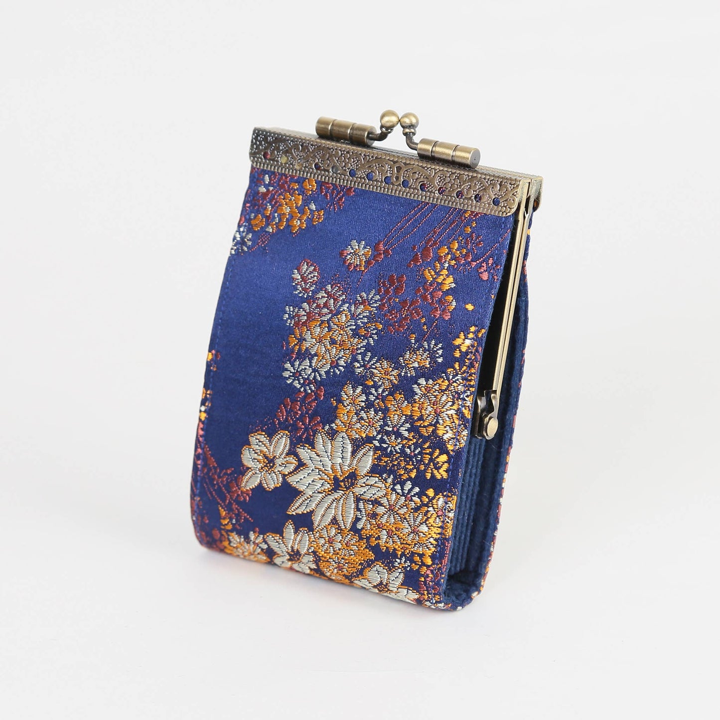 Small Floral Brocade Card Holder