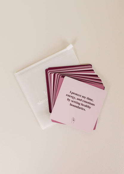 Shower Affirmation™  Boundaries Cards