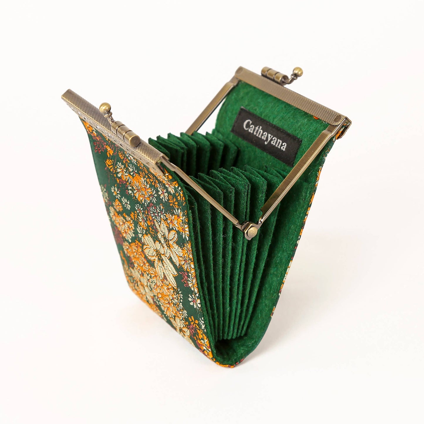 Small Floral Brocade Card Holder