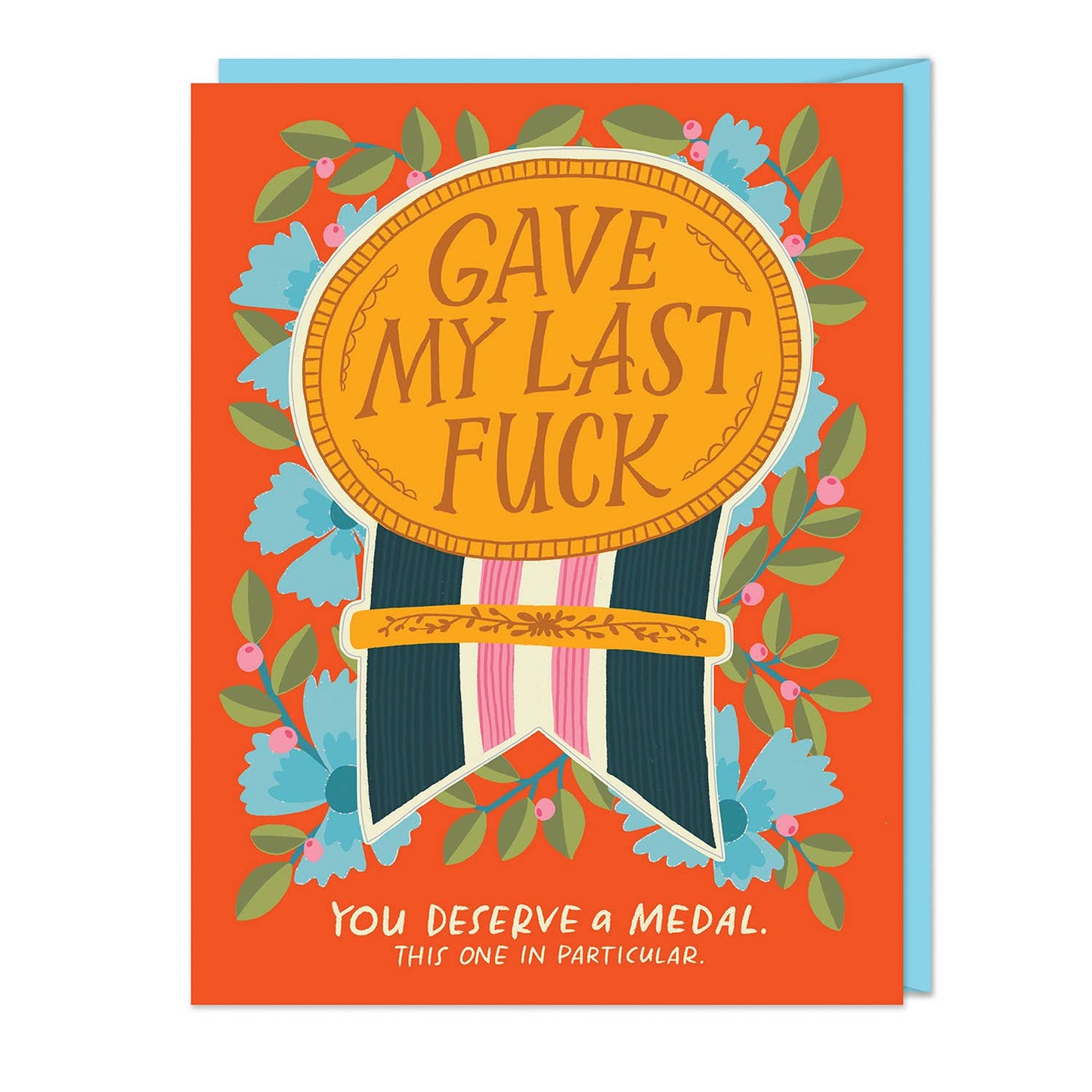 Gave My Last Fuck - Sticker Birthday Card