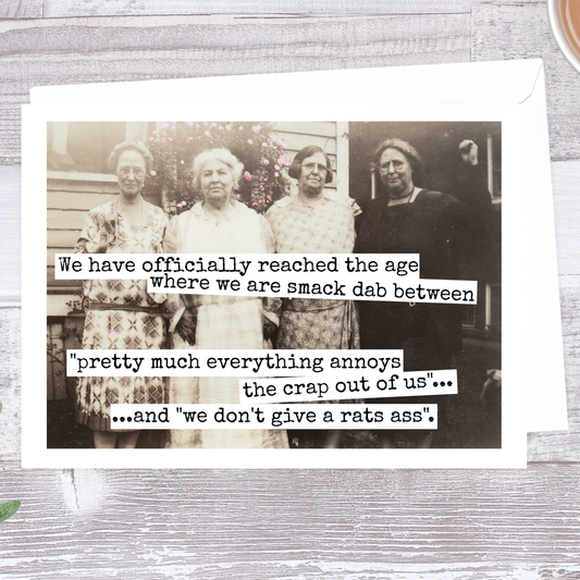 We Have Officially Reached The Age - Birthday Card