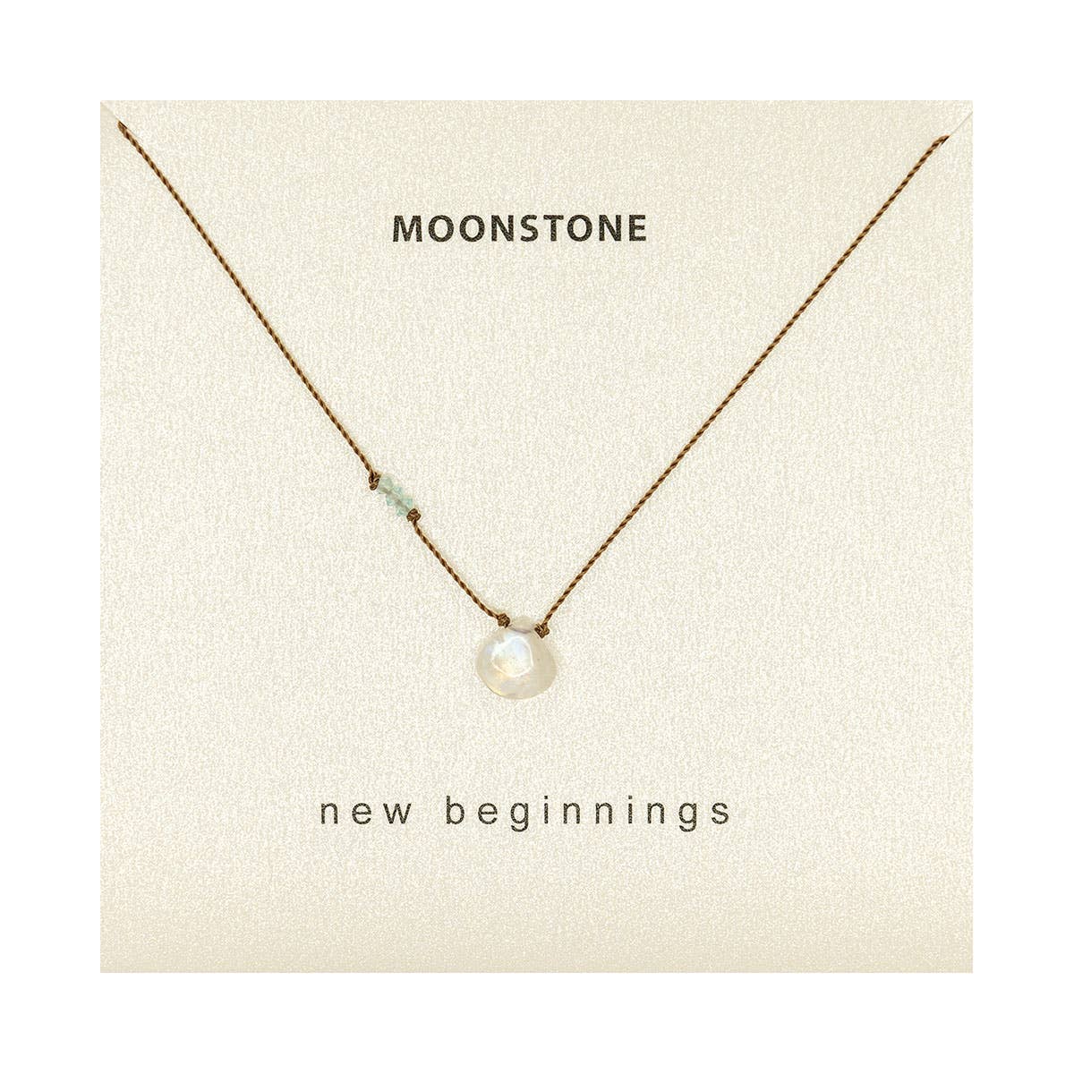 New Beginnings Moonstone and Apatite Necklace