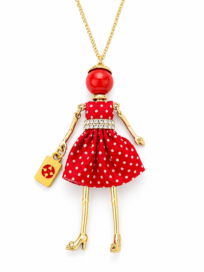 Mah-Jongg Jewelry by Patty - Mah Jongg Doll Trinket Necklace - Unique Gift for Mahjong Lovers