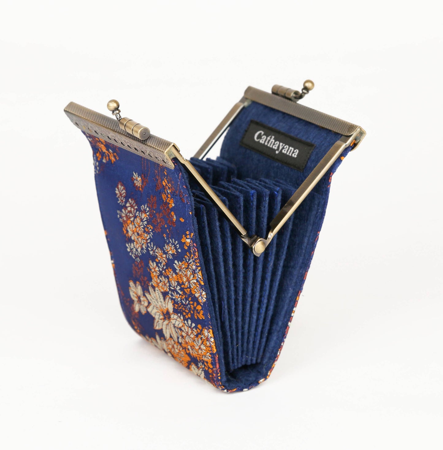 Small Floral Brocade Card Holder