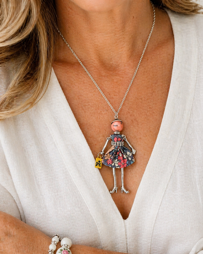Mah-Jongg Jewelry by Patty - Mah Jongg Doll Trinket Necklace - Unique Gift for Mahjong Lovers