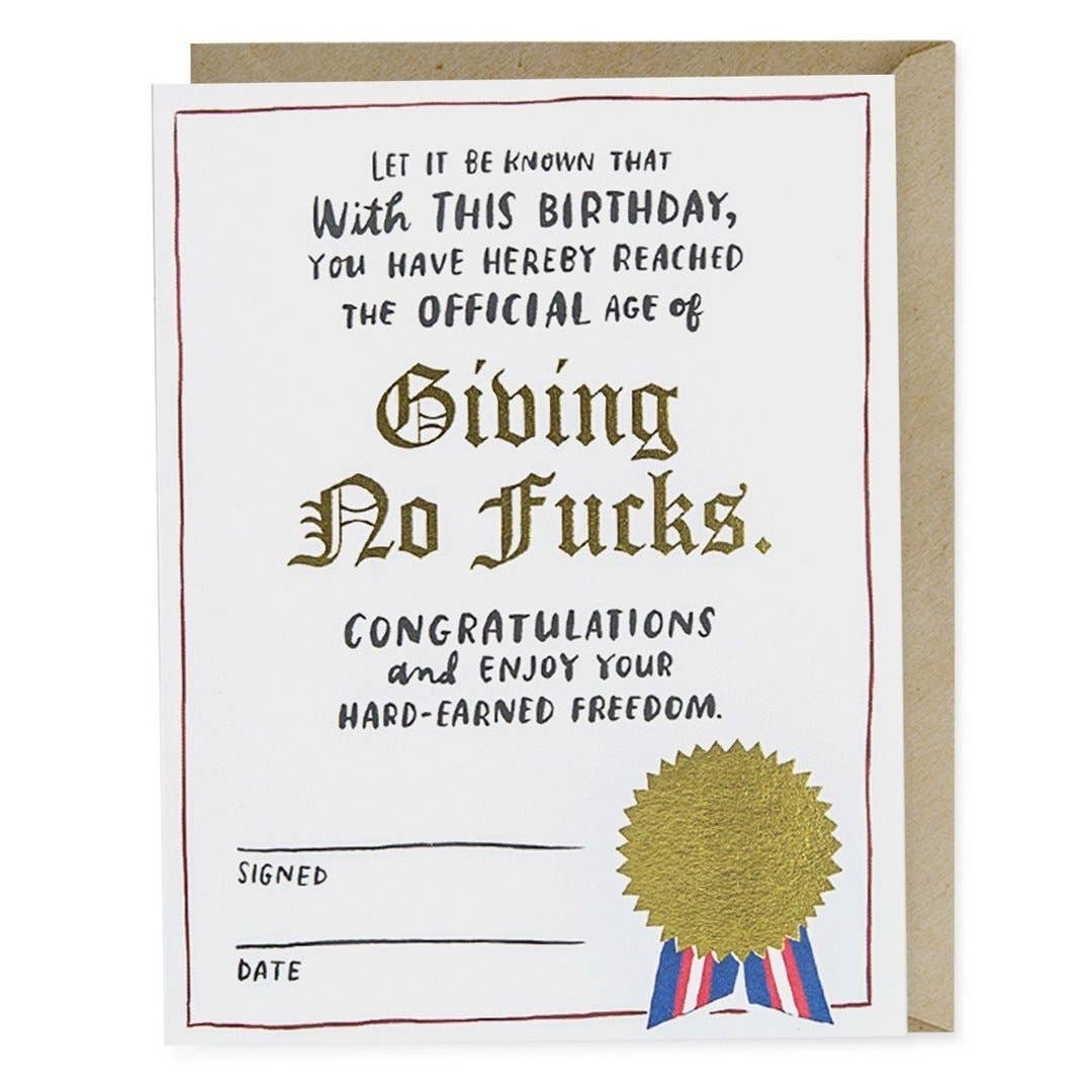 Decree - Foil Birthday Card