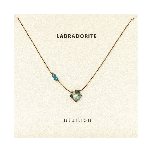 Labradorite and Apatite Intuition Necklace