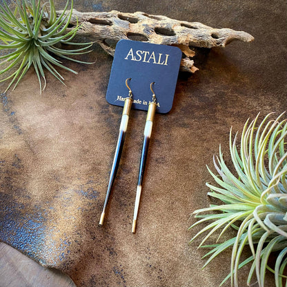 Porcupine Quill in Bullet Earrings