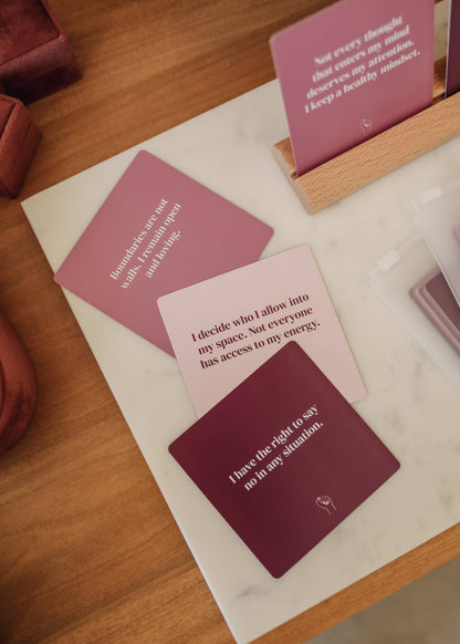 Shower Affirmation™  Boundaries Cards