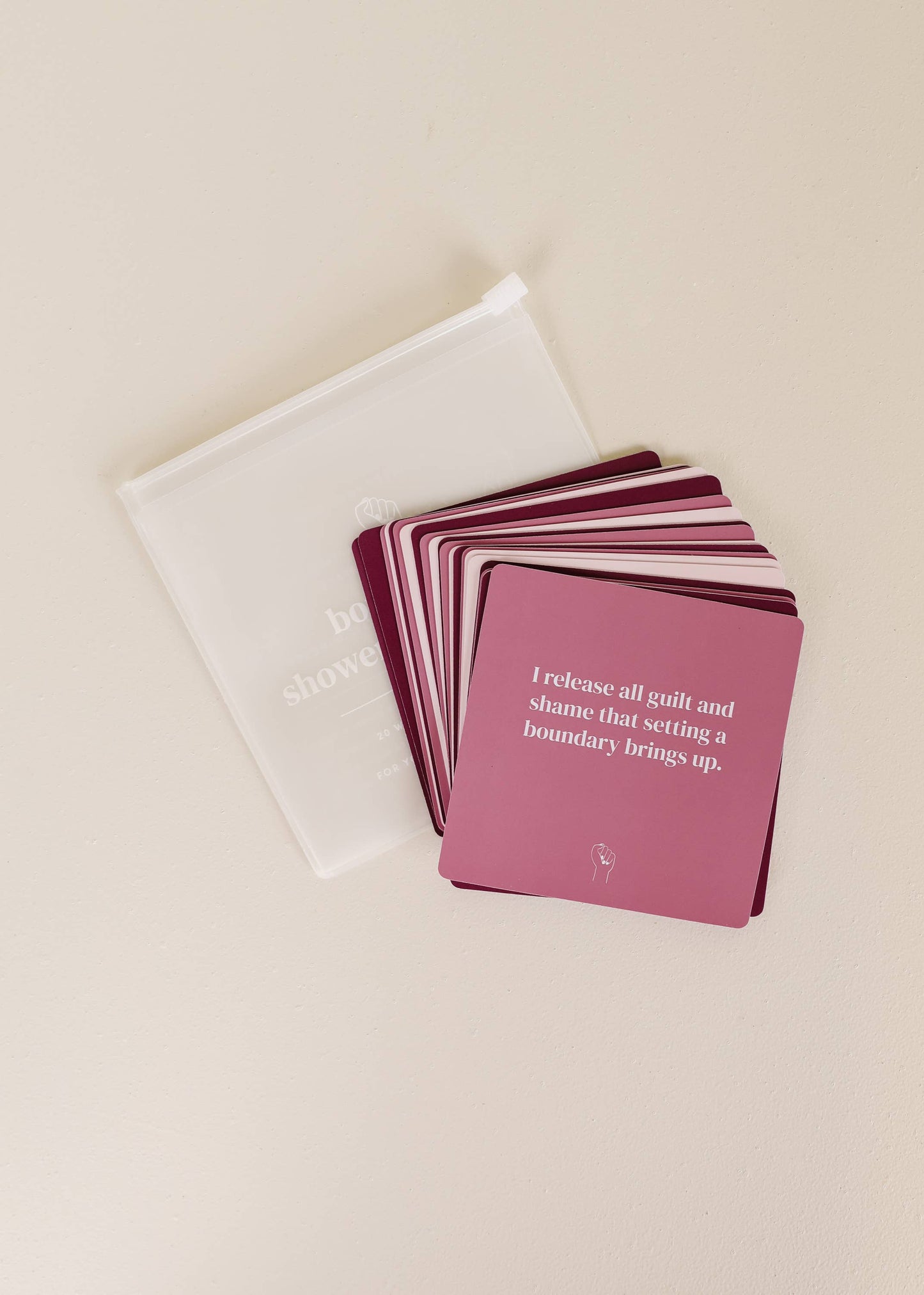 Shower Affirmation™  Boundaries Cards