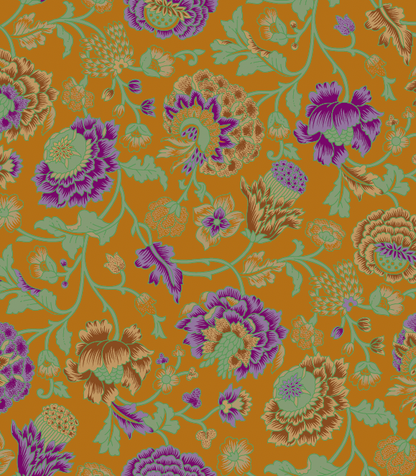 Retro Bloom Crinkled Scarf