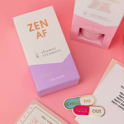 Zen AF - Aromatherapy Shower Steamers - Lavender - Set of 8