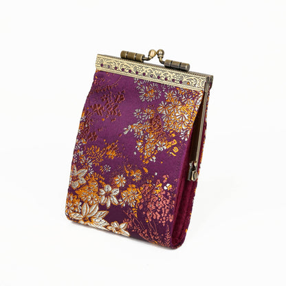 Small Floral Brocade Card Holder
