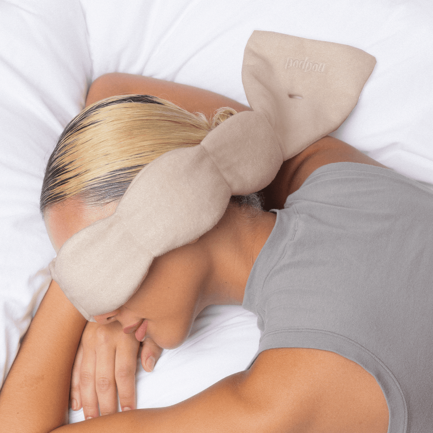 Latte Weighted Sleep Eye Mask