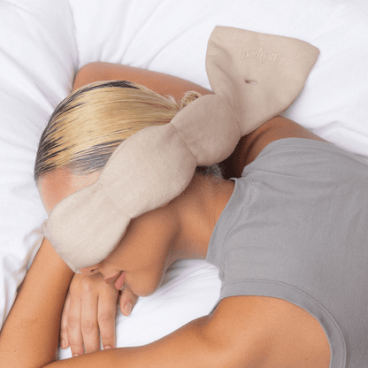Latte Weighted Sleep Eye Mask