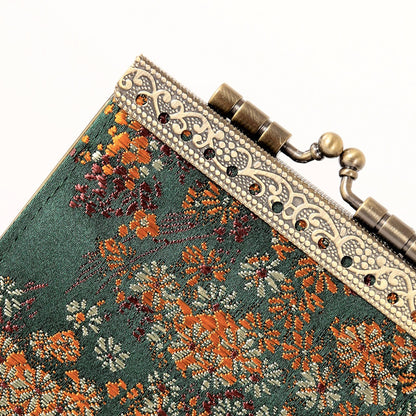 Small Floral Brocade Card Holder