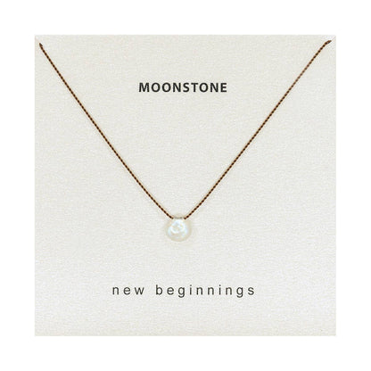 New Beginnings Rainbow Moonstone Necklace