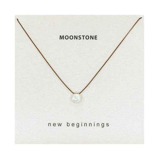 New Beginnings Rainbow Moonstone Necklace