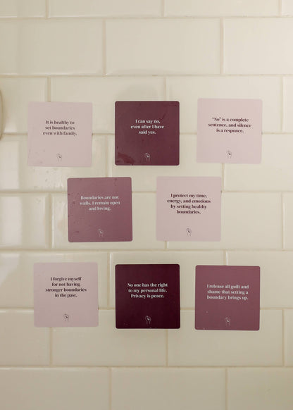 Shower Affirmation™  Boundaries Cards