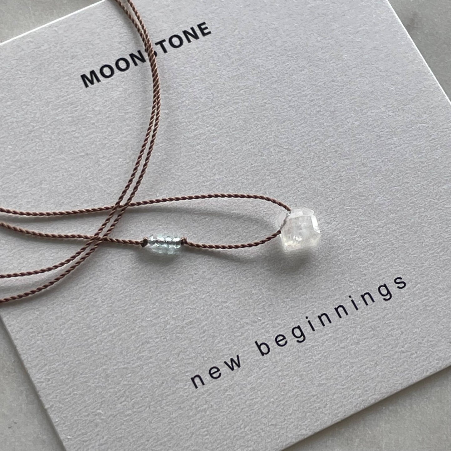 New Beginnings Moonstone and Apatite Necklace