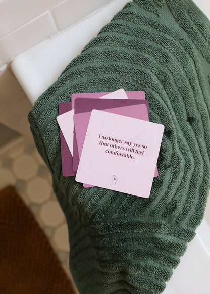 Shower Affirmation™  Boundaries Cards