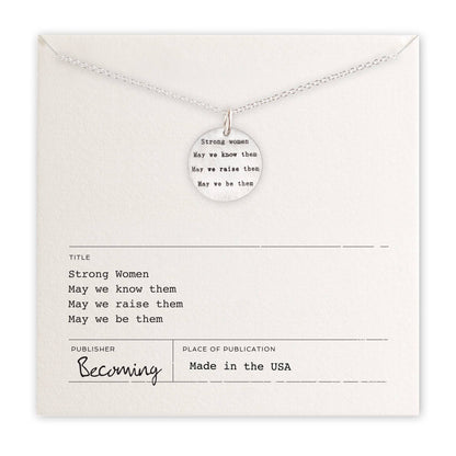Strong Women Necklace