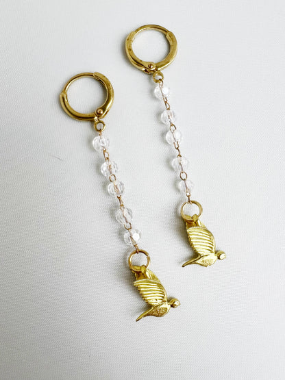 Tiny Bird Earrings